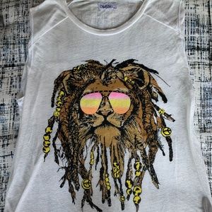 Lauren Moshi Size Medium White Tank